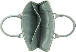 Torba D Bramante Rome - Pebbled full-grain leather slim bag for MacBook Pro/Air 13" - Greenbay 4
