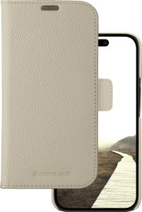 dbramante New York - 2-in-1 Leather Wallet for iPhone 15 Pro - Sand Dune 1