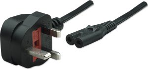 Kabel zasilający OWC 1.0M (39") C7 2-Pin Power Cord with Type G Wall Plug 1