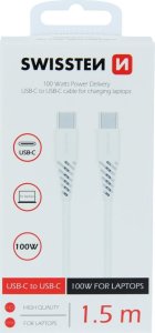 Kabel USB Swissten USB-C - USB-C 1.5 m Biały (71506520) 2