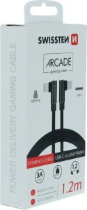 Kabel USB Swissten USB-C - Lightning 1.2 m Czarny (71529900) 4