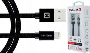Kabel USB Swissten USB-C - Lightning 1.2 m Czarny (71529900) 5