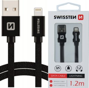 Kabel USB Swissten USB-C - Lightning 1.2 m Czarny (71529900) 10