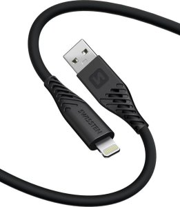 Kabel USB Swissten USB-A - USB-C 1.5 m Czarny (71533010) 2