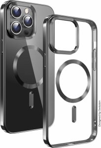 Swissten Clear Jelly Magstick Metallic for iPhone 11 Pro Black 1