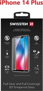 Swissten Ultra Durable 3D Full Glue Glass Apple iPhone 14 Plus - Black 1