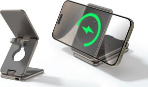 Ładowarka Swissten Wireless Aluminium Charger Al1 Grey (Magsafe Compatible) 3