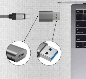 Adapter USB Swissten 55500200 USB-A - USB-C Srebrny  (55500200) 5