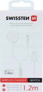 Ładowarka Swissten Wireless Charger 2in1 Apple Watch And Lightning, USB-C 1.2 M 2