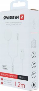 Ładowarka Swissten Wireless Charger 2in1 Apple Watch And Lightning, USB-C 1.2 M 3