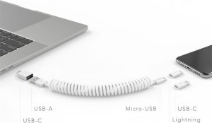 Vonmählen allroundo� - The All-in-One MFI Charging Cable 50 cm - White 3