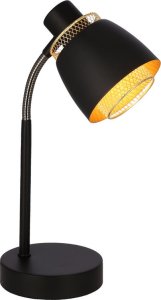 Lampa stołowa Candellux Aleksandria lampa stołowa  e14 klosz czarny+złoty 1