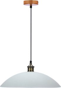 Lampa wisząca Candellux Dexter 2 Lampa Wisząca Miedziany 1X60W E27 Klosz Biały 1