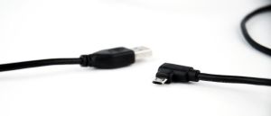 Kabel USB Gembird kątowy micro USB do USB 2.0 Czarny (CCB-USB2-AMmDM90-6) 1