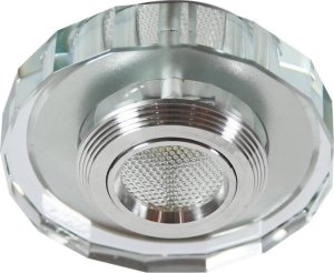 Candellux Oprawa Stropowa Candellux Ss-37 Al/Tr 3W Led Cob 230V Opr. Strop. Stała Wielokąt Szkło Transparentne 1