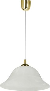 Lampa wisząca Candellux Vera Lampa Wisząca Złoty 1X60W E27 Klosz Alabastrowy 1