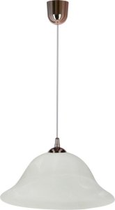 Lampa wisząca Candellux Vera Lampa Wisząca Miedziany 1X60W E27 Klosz Alabastrowy 1