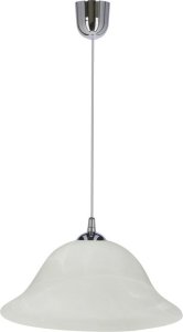 Lampa wisząca Candellux Vera Lampa Wisząca Chromowy 1X60W E27 Klosz Alabastrowy 1