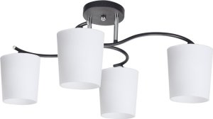 Lampa sufitowa Candellux Esnyr Lampa Sufitowa Chromowy+Czarny 4X40 E27 Klosz Biały 1