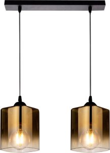 Lampa wisząca Candellux Serena Lampa Wisząca Czarny 2X40 E27 Klosz Złoty 1