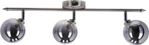 Lampa sufitowa Candellux Rodia Lampa Sufitowa Listwa Satynowy 3X40W G9 Klosz Grafitowy 1