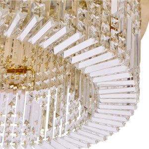 Lampa sufitowa Candellux MARANGA lampa sufitowa plafon złoty 10x10W E14 kryształy bezbarwne 18-33345 3