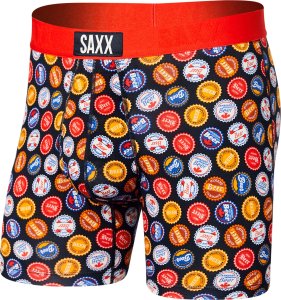 SAXX Bokserki męskie SAXX ULTRA Boxer Brief kapsle - czerwone S 1