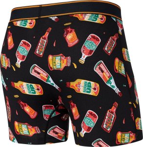 SAXX Bokserki męskie SAXX DAYTRIPPER Boxer Brief Ostre Sosy - czarny S 2