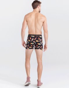 SAXX Bokserki męskie SAXX DAYTRIPPER Boxer Brief Ostre Sosy - czarny S 3