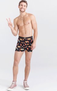 SAXX Bokserki męskie SAXX DAYTRIPPER Boxer Brief Ostre Sosy - czarny S 4