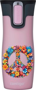 Contigo Kubek termiczny Contigo West Loop 2.0 470ml - Peace - Różowy Mat 1