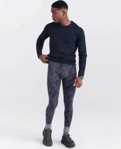 SAXX Męskie termoaktywne leginsy z długą nogawką SAXX ROAST MASTER  Tight Pomo Camo - Granatowe S 3