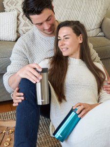 Contigo Zestaw kubków termicznych Contigo Huron 470ml - Gunmetal + Biscay Bay 2