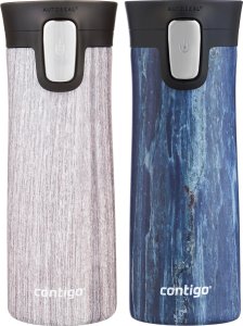 Contigo Zestaw kubków termicznych  Contigo Pinnacle Couture 420ml - Blue Slate + Blonde Wood 1