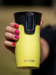 Contigo Kubek termiczny West Loop Mini 300ml - żółty metalik 3