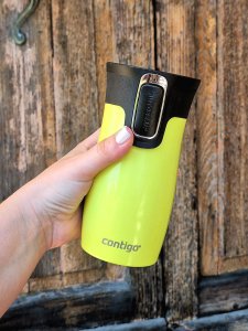 Contigo Kubek termiczny West Loop Mini 300ml - żółty metalik 5