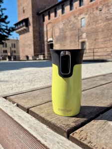 Contigo Kubek termiczny West Loop Mini 300ml - żółty metalik 6