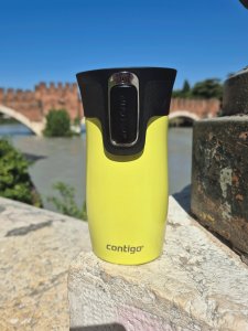Contigo Kubek termiczny West Loop Mini 300ml - żółty metalik 7