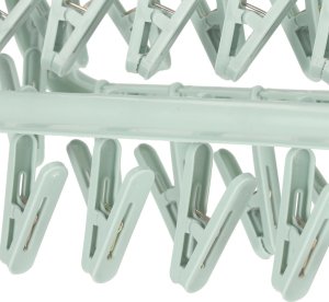 KIK Wieszak suszarka na pranie na skarpetki bieliznę 32 klamerki niebieski 5