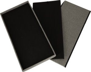 KIK Puf składany ze schowkiem szary duży 76x38x38cm 2