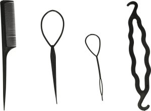 KIK Wypełniacz do koka zestaw do upinania włosów akcesoria grzebień twister szpilki 2