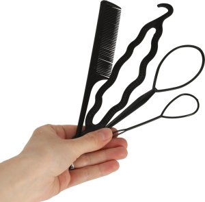 KIK Wypełniacz do koka zestaw do upinania włosów akcesoria grzebień twister szpilki 3