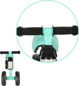 KIK Rowerek Trike Fix Tiny czterokołowy biegowy miętowy 6