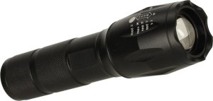 KIK Latarka taktyczna wojskowa 800 lumenów LED ZOOM mocna USB akumulator 10