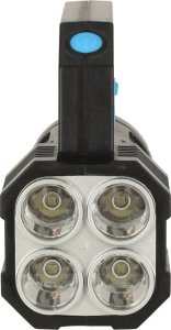 KIK Latarka szperacz mocna taktyczna akumulatorowa wojskowa LED 2