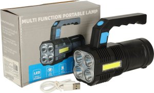 KIK Latarka szperacz mocna taktyczna akumulatorowa wojskowa LED 5