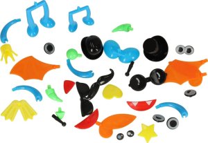 KIK Rzepy czepy klocki kulki kolorowe kreatywne 836 elementów 3