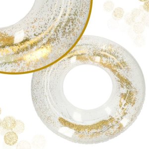 KIK Koło do pływania dmuchane brokat XXL 90cm max 60kg 4