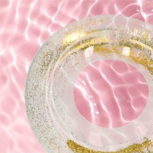 KIK Koło do pływania dmuchane brokat XXL 90cm max 60kg 5