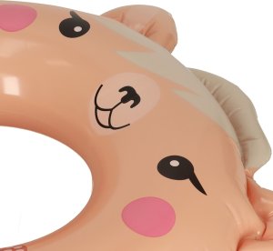 KIK INTEX 59266  Koło do pływania dmuchane ponton plażowy zwierzak różowy max 40kg 6